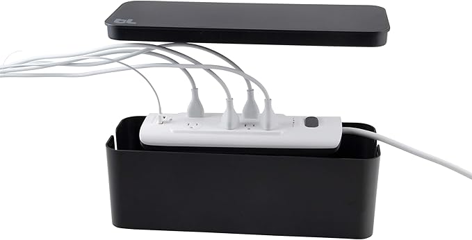 Bluelounge CableBox Cable and Cord Management System,Black