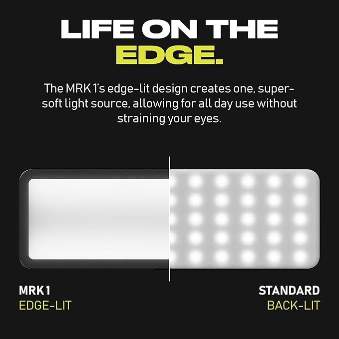 FUSE MRK1 Portable Webcam Light Kit | Magnetic Edge-Lit Adjustable Color for Video Conferencing, Streaming and Videography | USB-C Built-in Battery, Monitor Mount, Desk Stand for Zoom on Mac and PC