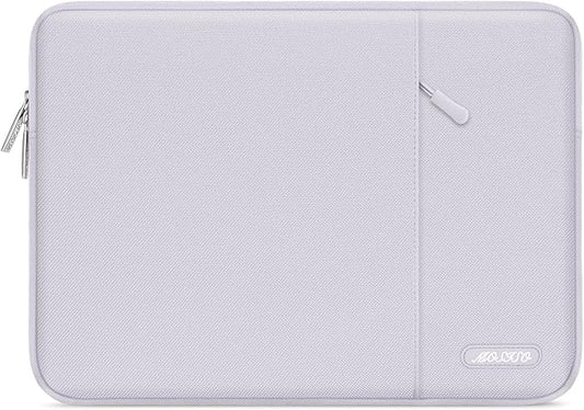 MOSISO Laptop Case 14 inch, 14 inch Laptop Sleeve Compatible with HP Lenovo Dell ASUS Acer, HP Stream, Dell Latitude, Lenovo IdeaPad, Polyester Vertical Computer Sleeve Bag with Pocket, Dusty Lilac