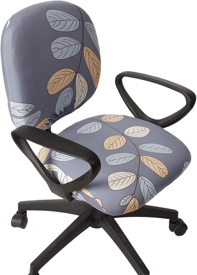 Melaluxe Computer Office Chair Cover - Protective & Stretchable Universal Chair Covers Stretch Rotating Chair Slipcover