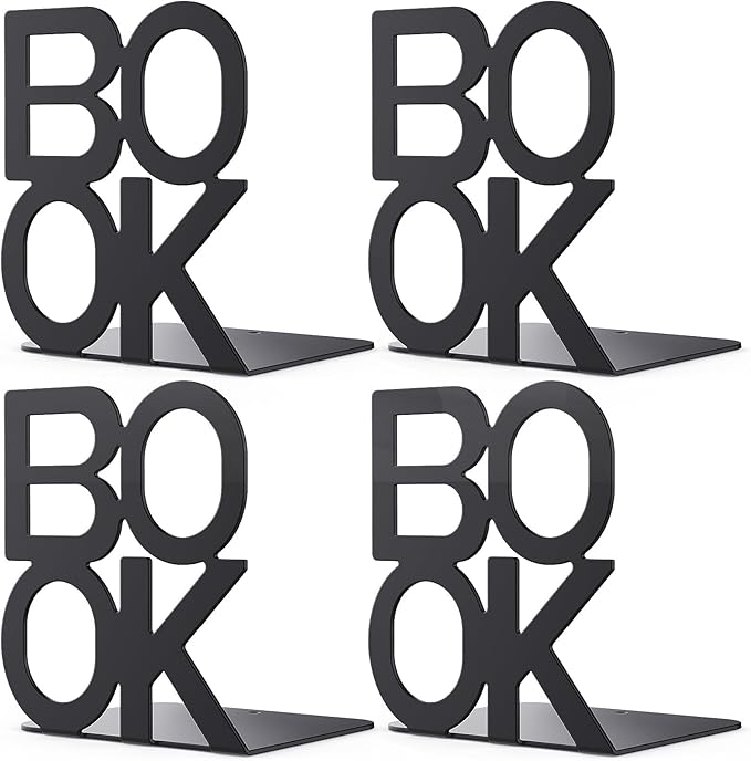 Book Ends,BookEnds Supports for Bookrack Desk,Bookend are Used for Books, Unique Appearance Design,Heavy Duty