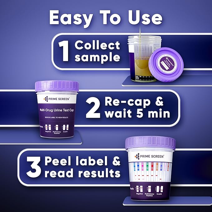 Prime Screen 12 Panel Urine Cup (AMP,BAR,BUP,BZO,COC,mAMP,MDMA,MOP,MTD,OXY,PCP,THC) C-Cup, CDOA-6125 (100)