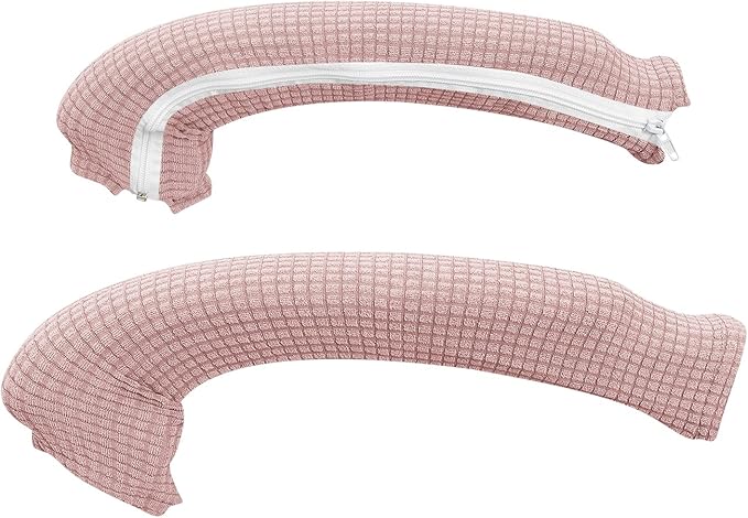 FORCHEER Office Chair Armrest Cover Stretchable Water Resistant Spandex Stretch Jacquard Computer Office Chair Arm Covers Chair Slipcover for Desk Chairs Arm 2P-Pink