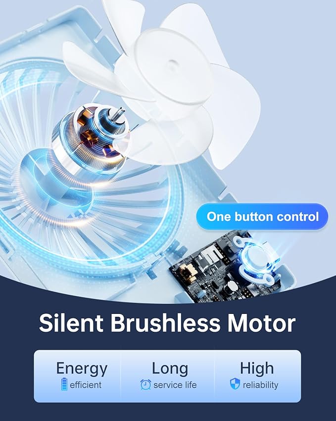 TriPole Mini Desk Fan USB Powered Portable Fan Small Personal Fan 3 Speeds Strong Airflow Table Fan for Travel Home Office Bedroom Desktop, 3.3ft Cable (No Battery, Blue)