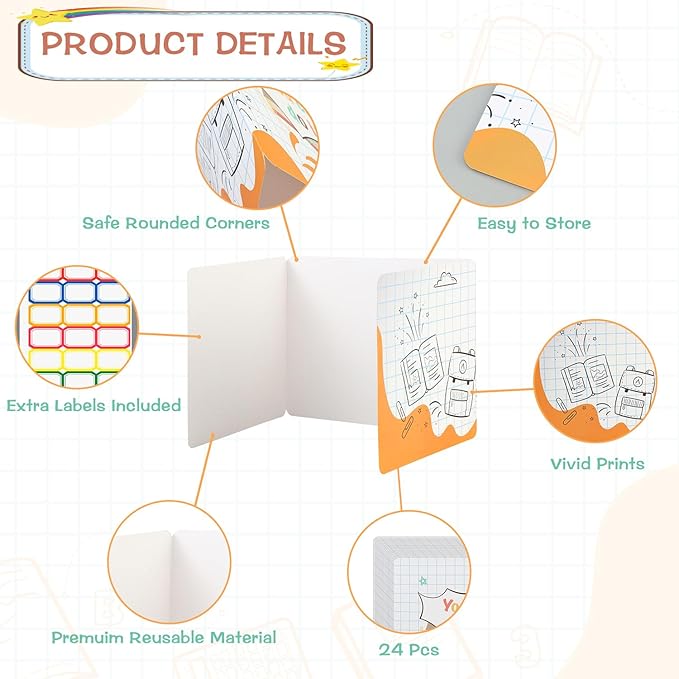 Privacy Boards for Student, Desk Dividers for Students, Cardboard Privacy Folders, Privacy Shield Folder Boards, Classroom Divider Shield for School Teachers Home (You Can Do it, 24)