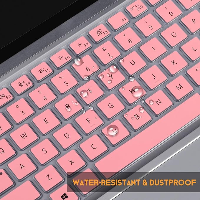 Keyboard Cover for Dell Latitude 3440 3450 7450 7440 7430 7420 7410 5420 5430 5431 5440 5450 14, Dell Latitude 9000 9510 9520 7520 15.6 & Dell Latitude 9420 9430 14 Keyboard Protector Skin, Pink