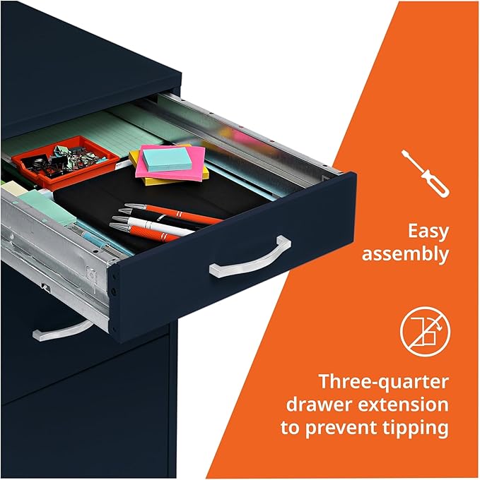 Lorell LLR03097NY - Lorell SOHO SOHOThe 3-Drawer Organizer Cabinet