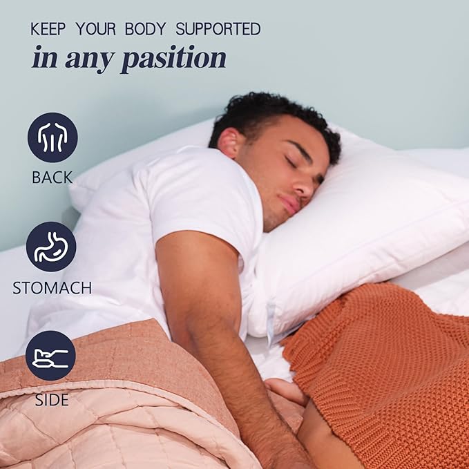 Nuzzle King Size Bed Pillow, Luxury Adjustable Firm Pillow, Hotel Collection - Best Adjust Height Soft Cooling Pillow for Back, Stomach or Side Sleepers