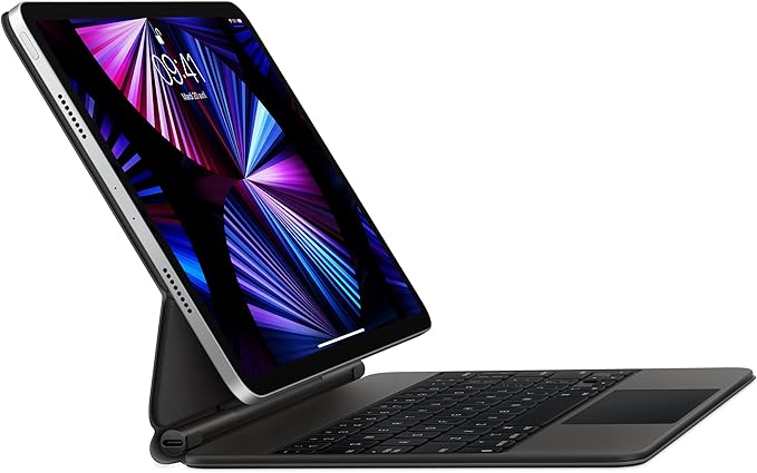 Apple Magic Keyboard: iPad Keyboard case for iPad Pro 11-inch (1st, 2nd, 3rd, 4th gen) and iPad Air (4th, 5th gen, and M2), Great Typing Experience, Built-in trackpad, French - Black