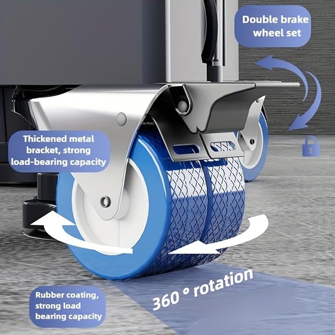 BeNisin Heavy-Duty Appliance Stand, 1200LBS Universal Washer Dryer Pedestal Stand with Locking Wheels, Adjustable Refrigerator adjustable size (16“-26”) Stand for Mini Fridge, Moving Dolly for Washing Machine
