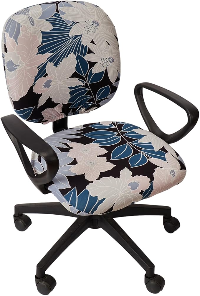 Melaluxe Computer Office Chair Cover - Protective & Stretchable Universal Chair Covers Stretch Rotating Chair Slipcover