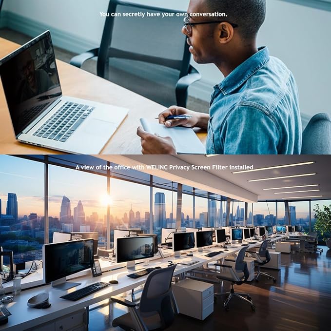 14.0 Inch - 16:9 Aspect Ratio - Laptop Privacy Screen Filter for Widescreen Laptop - Notebook - Anti-Glare - Anti-Scratch Protector Film for Data confidentiality