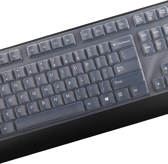 Keyboard Cover for Lenovo Preferred Pro & Preferred Pro II Wired Keyboard 4X30M86879 4Y9400 73p5220 US 41A5289 54Y9400 SK-8825/8813/8820/1619/8827/8817 KB-1021/1468 ku-0225 ekb-425a (Clear)