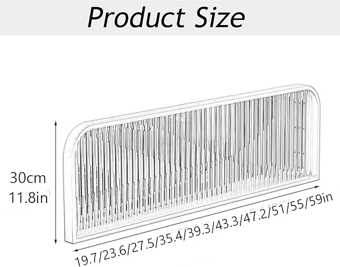 Striped Tempered Glass Dividers for Dining Areas, Metal Hotel Bar Countertop Low Fence Divider, Restaurant Booth Office Privacy Screen Panel Partition