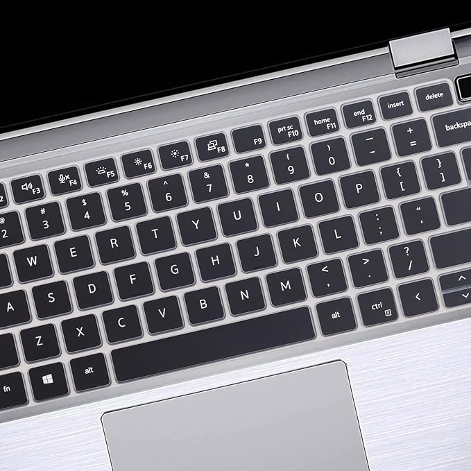 Keyboard Cover Skin for Dell Latitude 3440 3450 5450 5440 5430 5431 5420 14", Latitude 14" 7450 7440 7430 7420 7410 9420 9430, Latitude 16" 7650 7640, Latitude 9520 9510 7520 15.6" 2025-2022 -Bk