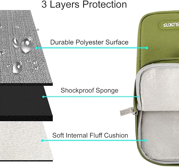 MOSISO Laptop Case 13 inch, Laptop Sleeve Compatible with MacBook Neo/Air/Pro 13 inch with A18/M5/M4/M3/M2/M1 Chip 2026-2016, Polyester Vertical Computer Sleeve Bag with Pocket, Chartreuse