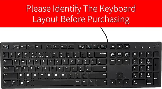 Keyboard Cover for Dell KM636 Wireless Keyboard & Dell KB216 Wired/Dell Optiplex 5250 3050 3240 5460 7450 7050/Dell Inspiron AIO 3475/3670/3477 All-in One Desktop Keyboard Cover Skin, Colorful Rainbow