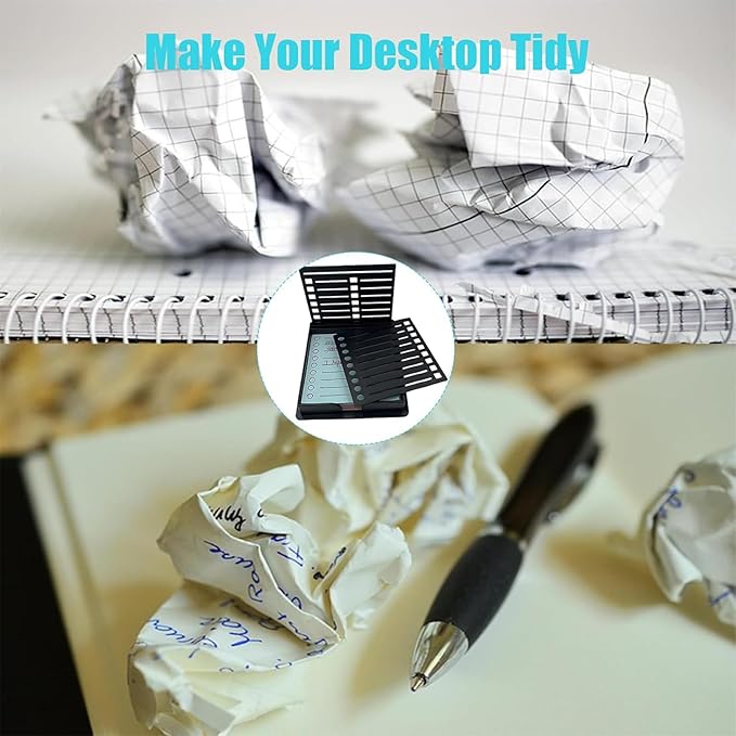 Sticky Note Stencil, Sticky Note Holder with Stencil 3x3 Sticky Note Line Stencil and Holder, Perfect for to-Do Lists, Home, Office, Sticky Notes Dispenser, Reusable Note Organizer (Grey)