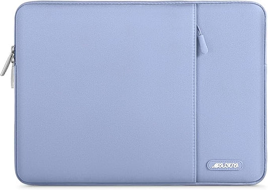 MOSISO Laptop Case 13 inch, Laptop Sleeve Compatible with MacBook Neo/Air/Pro 13 inch with A18/M5/M4/M3/M2/M1 Chip 2026-2016, Polyester Vertical Computer Sleeve Bag with Pocket, Pastel Blue