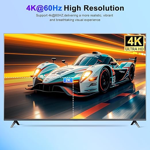 4K KVM Switch 3 Monitors 2 Computers Triple Monitor Displayport and 2 HDMI USB 3.0 KVM Switches 4K@60Hz,Support Extended/Mirror Mode Share 3 USB 3.0 Ports with Desktop Controller, Adapter Included