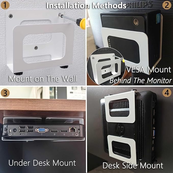 Cable Box Mount Adjustable Small Wall Mount Holder for Narrow Media Players Like Apple TV, Roku, Cable Boxes, DVD Players, Routers, Modems,Mac mini,WII and More(Narrow)
