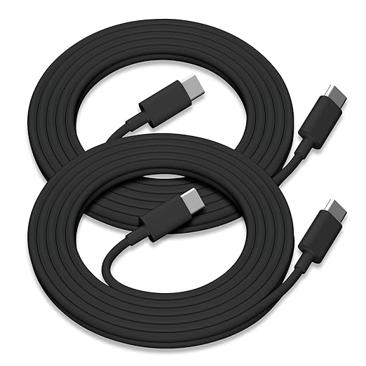 2Pack for Apple USB C to USB C Charging Cable 6ft 60W,Long Type C to C Fast Charger Cord,for iPhone 16 E/17/Air/15/Pro/Plus/Pro Max,for MacBook Pro/Air,for iPad Pro12.9/11in,Air 4/5,Mini 6/7 - Black