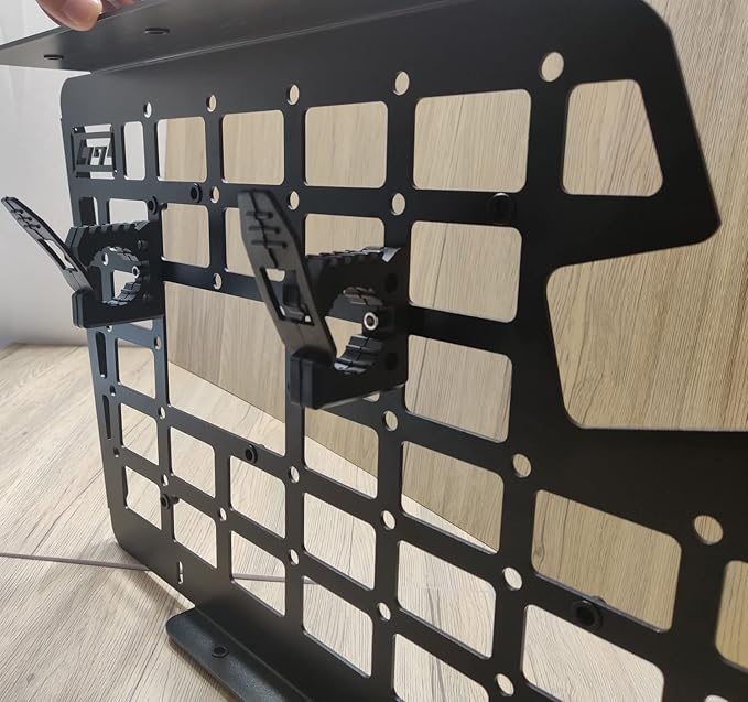 HIGH FLYING Car Molle Panel Cargo Rack Shelf Quick Fist Clamps Mounting Tool Accessories TPE (Buckle-L)