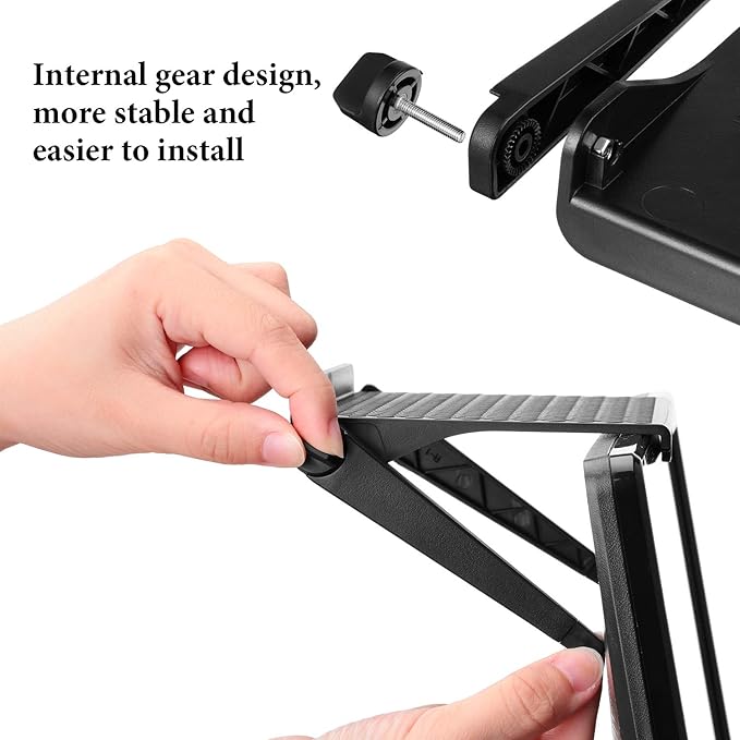 Blulu 2 Pieces TV Top Shelf Adjustable Screen Shelf TV Monitor Top Bracket for Cellphone Stand, Media Boxes, Game Console, Router and Home(11.8 x 4.7 Inch,Black)