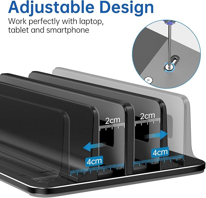 Vertical Laptop Stand Double Solt