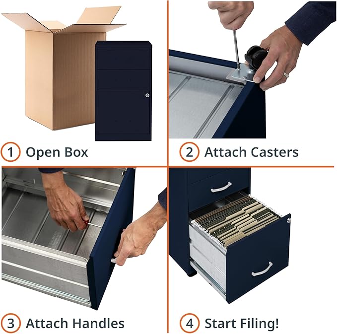 Lorell LLR03097NY - Lorell SOHO SOHOThe 3-Drawer Organizer Cabinet