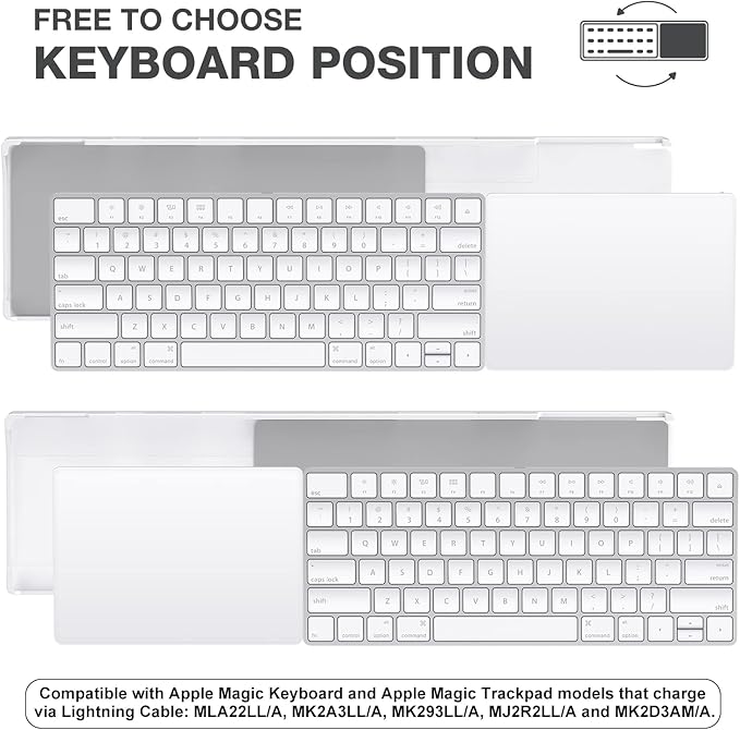 Stand Compatible with Apple Magic Wireless Keyboard and Apple Magic Trackpad (Apple Keyboard & Trackpad are not Included)