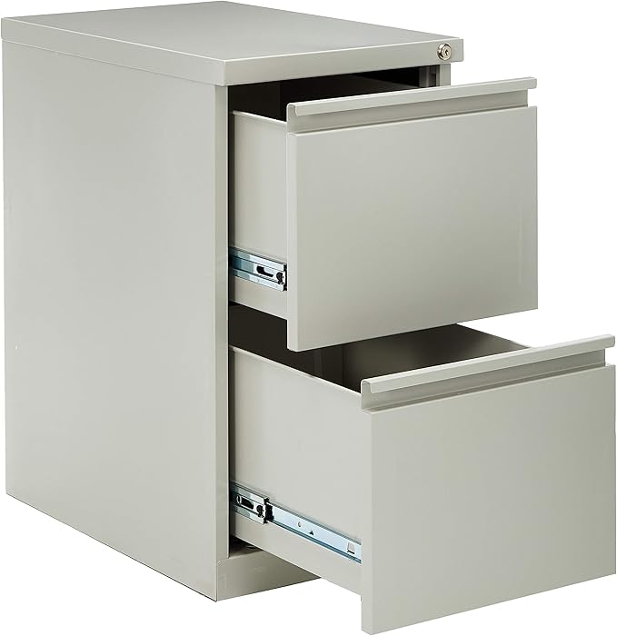 Lorell LLR49531 Mobile File Pedestal, Light Gray