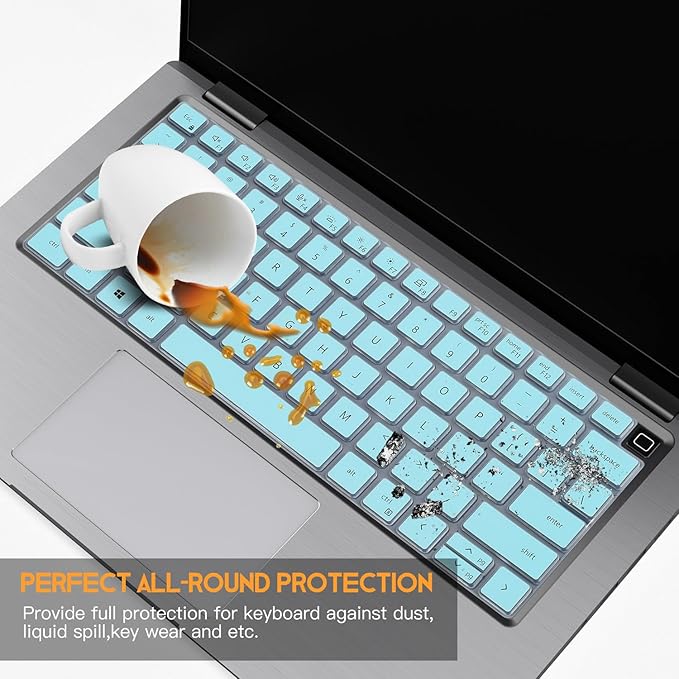 Keyboard Cover for Dell Latitude 5420 5430 5431 5440 5450 3440 3450 14, Latitude 7420 7430 7440 7450 7410 7650 7640 14 & 15.6, Latitude 9510 9520 9420 9430, Latitude 7520 15.6 Keyboard Skin, Mint