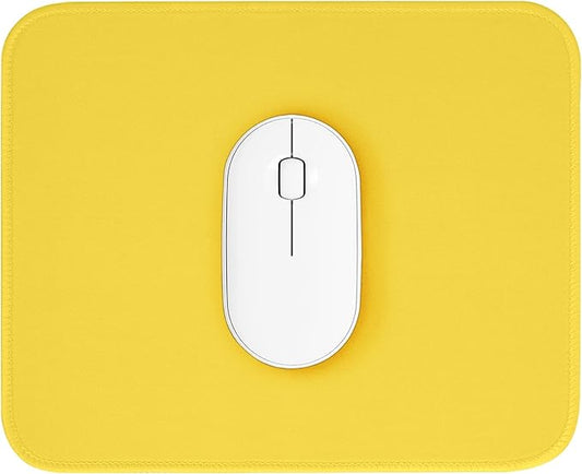 Yellow Mouse Pad, 10.2 x 8.2 inches, Non-Slip Waterproof Rubber
