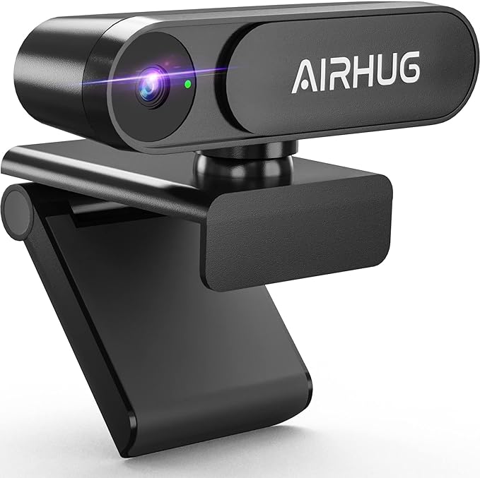 Webcam No Mic with Privacy Cover, USB Web Cam for Computer and Laptop Plug & Play, Web Camera Without Audio, 78° Wide-Angle,for Streaming and Conferencing (2K Webcam No Mic)