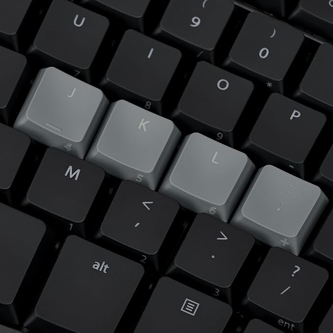 KINESIS mWave Quiet Ergonomic Keyboard for PC (Black) | Quiet Mechanical Switches | Bluetooth & USB | Programmable | Backlit | Windows Modifiers & Hotkeys