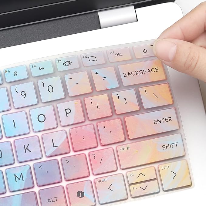 Keyboard Cover for HP OmniBook 5 AI PC 14-he0099nr 14-he0017nr & OmniBook 5 Flip 14-fp0057nr 14-fp0023dx 14-fp0750ng 14-fp0950nd 14-fp0765ng 14-fp0540nd 14" Laptop US Layout Keyboard Skin-Colorful