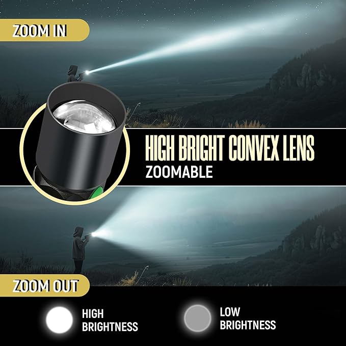 CLAKAP LED Neck Light, 1800 Lumens Bright Rechargeable Neck Flashlight with Magnetic Base, Detachable Hands Free Mechanic Work Lights Lamp for Reading 2 Pack