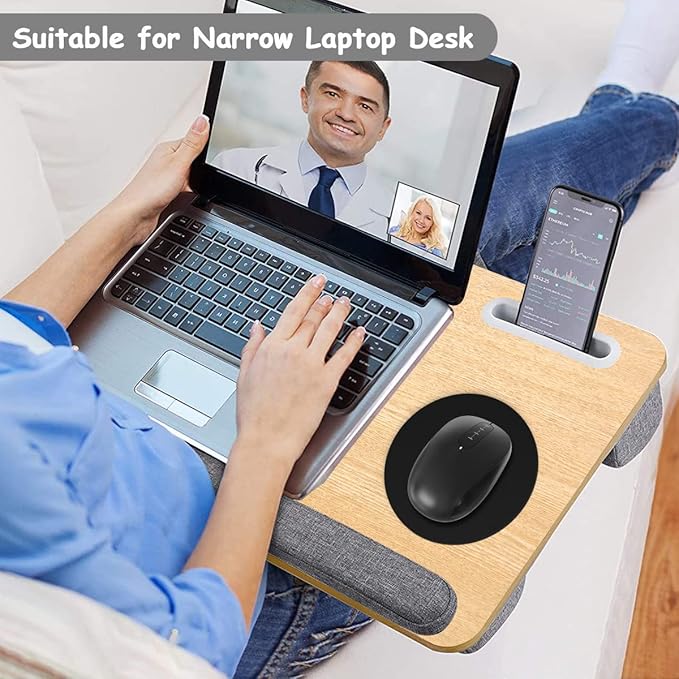 Dapesuom Small Mouse Pad, 6 x 6 Inch Thick Rubber Premium-Textured Non-Slip Portable & Washable Round Mini Mouse Mat for Women Wireless Laptops Keyboard Tray Gaming Work Computer Office Travel, Black