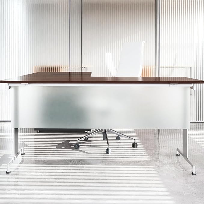 OBEX Table Mounted Modesty Panel Acrylic Desk Privacy Panel & Barrier for Office Cubicle, 12" x 48", Frosted