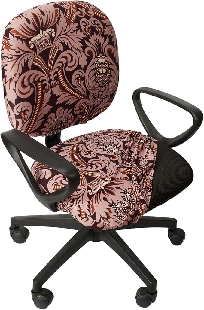 Melaluxe Computer Office Chair Cover - Protective & Stretchable Universal Chair Covers Stretch Rotating Chair Slipcover