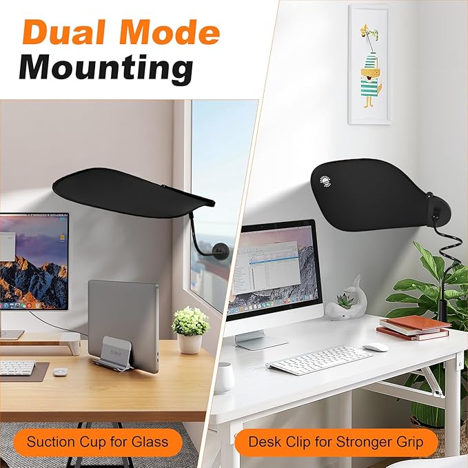Adjustable Office Cubicle and Desk Shade – Flexible Desk Light Blocker for Privacy, Glare Reduction, and Comfort – Essential Office Accessories