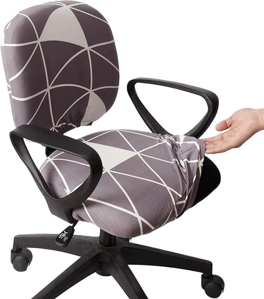 Melaluxe Computer Office Chair Cover - Protective & Stretchable Universal Chair Covers Stretch Rotating Chair Slipcover