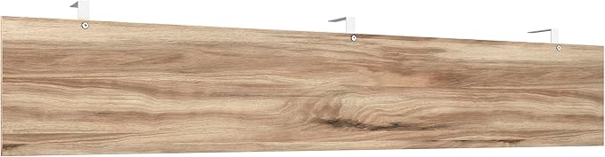 Sauder Bergen Circle Engineered Wood & Metal Modesty Panel in Kiln Acacia Brown
