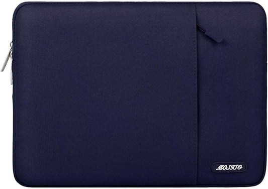 MOSISO Laptop Case 13 inch, Laptop Sleeve Compatible with MacBook Neo/Air/Pro 13 inch with A18/M5/M4/M3/M2/M1 Chip 2026-2016, Polyester Vertical Computer Sleeve Bag with Pocket, Navy Blue