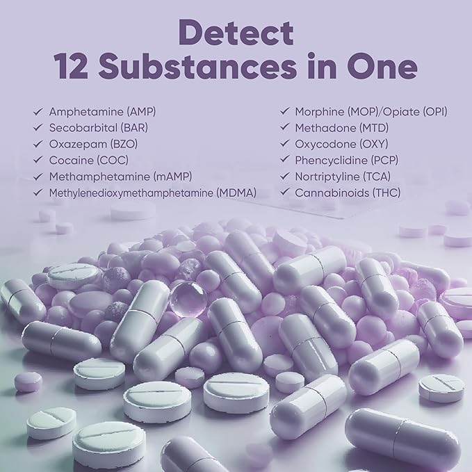 Prime Screen 12 Panel Multi Drug Urine Drug Test Card (AMP,BAR,BZO,COC,mAMP,MDMA,MOP/OPI 300,MTD,OXY,PCP,TCA,THC) - WDOA-7125 [10 Pack]