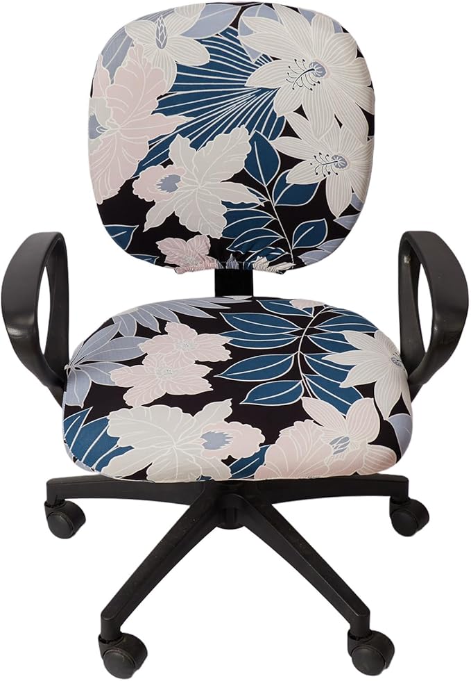 Melaluxe Computer Office Chair Cover - Protective & Stretchable Universal Chair Covers Stretch Rotating Chair Slipcover