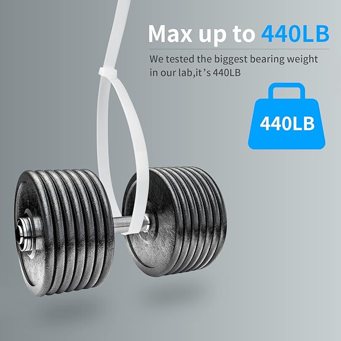 Armpow 26 inch White Zip Ties Heavy Duty 11 PCS, 440 LBS Ultra Exclusive Strong Plastic Wire Ties, Large Cable Ties Extra Long Tie Wraps, Indoor and Outdoor UV Resistant