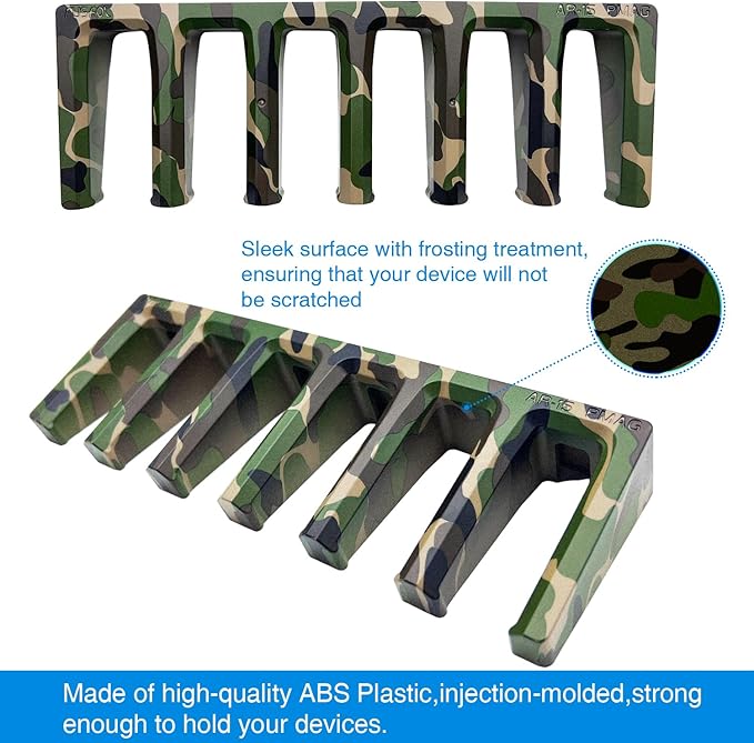RUSFOL Solid ABS 6X Standard PMAG Wall Mount, Mag Holder, Home Magazine Storage Rack