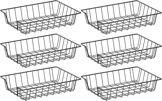 Gawerk Letter Desk Tray Organizer, A4 File Tray Magazine Files Storage Basket Organizer Bin (6)